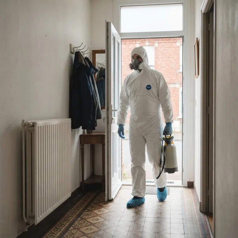 Technicien Augies Intervention en tenue de protection